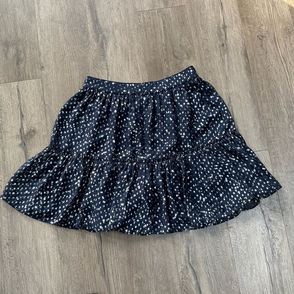 NWT Kate Spade Night Sky Lurex Dot Silk in Rich Navy Blue | New | Metallic Stars